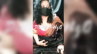 Telugu Aunty Doing Naughty Tango Show Stripping Everything Off