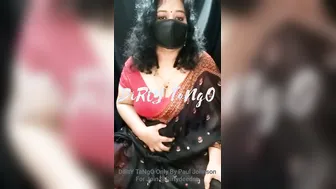 Telugu Aunty Doing Naughty Tango Show Stripping Everything Off