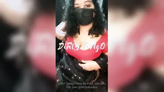 Telugu Aunty Doing Naughty Tango Show Stripping Everything Off