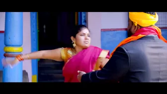 Dusky Village Aunty Seducing With Her Belly And Deep Navel