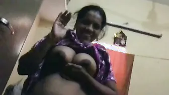 Squeezing And Sucking On Married Woman's Huge Natural Tits