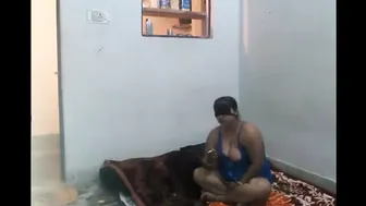 Mature Aunty Seducing Young Stud Taking His Hard Cock
