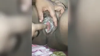 Mature Chubby Wife Spreading Her Fat Pussy For My Big Cock