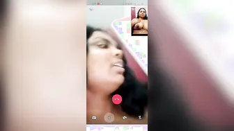 Tamil Milf Showing Her Big Tits On Video Call Getting Wet