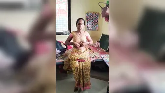 Village Aunty Getting Naked Outdoors For Her Young Lover