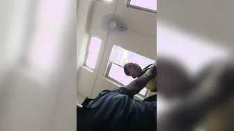 Groping Her Huge Soft Boobs In The Waiting Room Real Quick