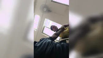 Groping Her Huge Soft Boobs In The Waiting Room Real Quick