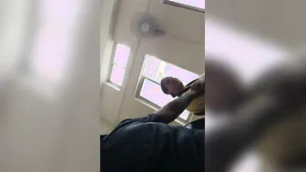 Groping Her Huge Soft Boobs In The Waiting Room Real Quick