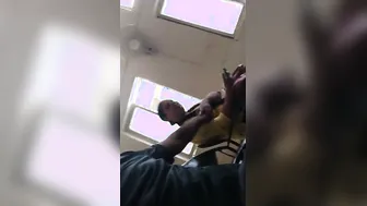 Groping Her Huge Soft Boobs In The Waiting Room Real Quick
