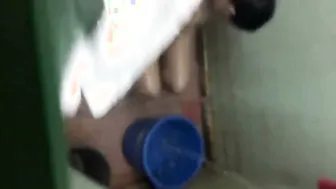 Neighbor Caught My Aunty Bathing And Filmed Her Naked Body
