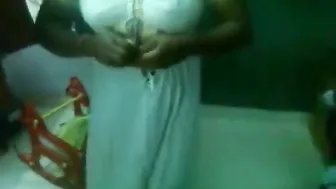 Village Aunty Showing Off Her Massive Natural Tits For Me