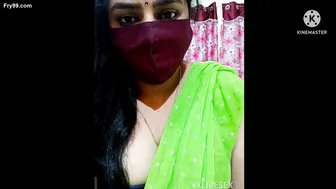 Married Aunty Showing Off Her Thick Curves For The Camera