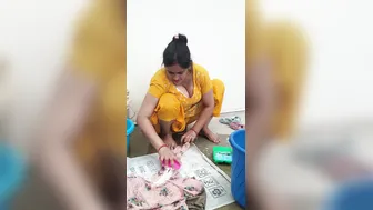 Horny Desi Milf Teasing With Her Huge Bouncing Tits Out