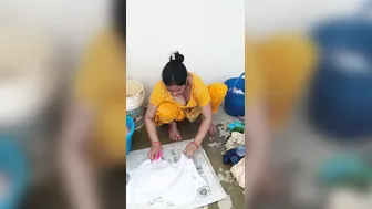 Horny Desi Milf Teasing With Her Huge Bouncing Tits Out