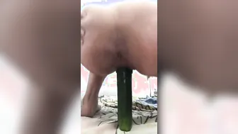 Slutty Desi Babe Stuffing Her Tight Cunt With Big Cucumber