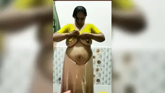 Catching Horny Aunty Changing Clothes After Fucking Hard