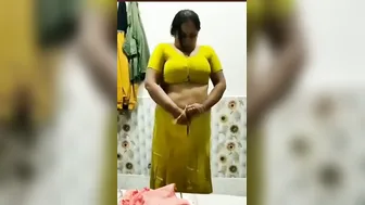 Catching Horny Aunty Changing Clothes After Fucking Hard