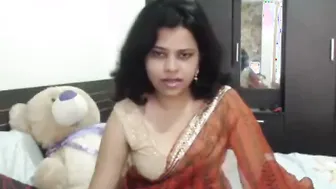 Indian Milf Teasing And Stripping In Live Webcam Session