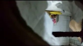 Caught My Neighbor Aunty Naked In Shower Stroking Her Pussy