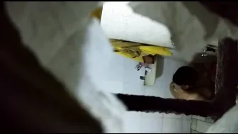 Caught My Neighbor Aunty Naked In Shower Stroking Her Pussy