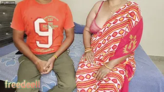 Landlord Aunty Seducing Her Tenant In Exchange For Rent