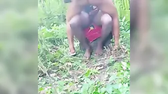 Busty Desi Aunty Getting Pounded Rough In The Forest Outside