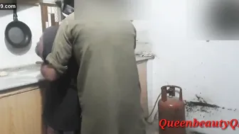 Fucking My Curvy Milf While She Makes Rotis In The Kitchen