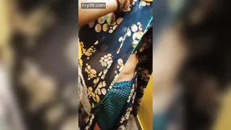 Tamil Aunty With Massive Boobs Changing Clothes Spy Cam Video