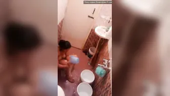 Next Door Aunty Caught Naked Taking Shower On Hidden Cam