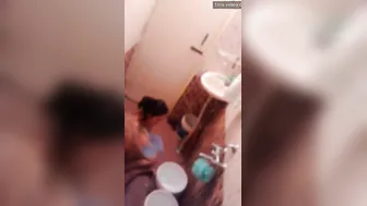 Next Door Aunty Caught Naked Taking Shower On Hidden Cam
