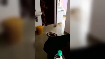 Catching My Naked Indian Milf Right After Her Steamy Shower