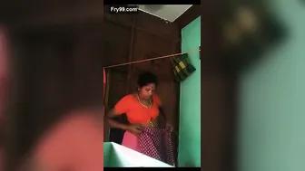 Married Woman Recording Herself Changing Clothes In Bedroom