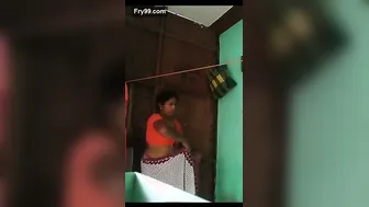 Married Woman Recording Herself Changing Clothes In Bedroom