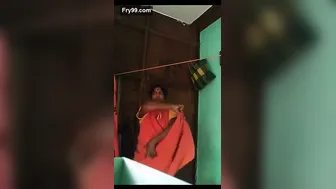 Married Woman Recording Herself Changing Clothes In Bedroom