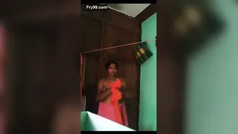 Married Woman Recording Herself Changing Clothes In Bedroom