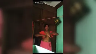 Married Woman Recording Herself Changing Clothes In Bedroom