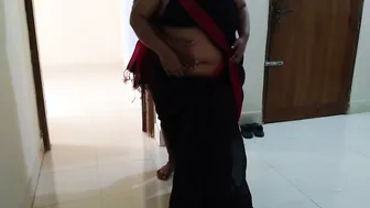 Horny Stepson Bangs Tamil Aunty In Saree Destroying Her Ass