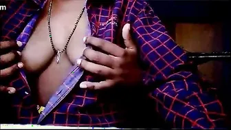 Watching Horny Neighbor Slowly Unbuttoning Her Blouse For Me