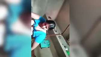 Village Aunty Stripping Naked Outdoors Showing Off Everything