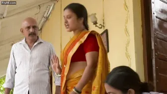 Busty Aunty Showing Massive Natural Tits Caught On Camera