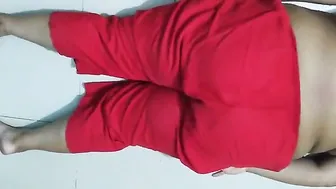 Hot Aunty Working Out Naked When Nobody Is Home Alone