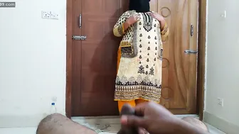 Horny Married Aunty Getting Pounded By Neighbor Behind Hubby