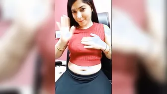 Desi Aunty Stripping Naked Showing Her Curvy Body Off For Me