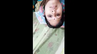 Busty Desi Aunty Showing Off Her Huge Natural Tits For Camera