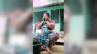 Bengali Village Milf Bathing Naked In The Bathroom