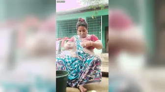 Bengali Village Milf Bathing Naked In The Bathroom