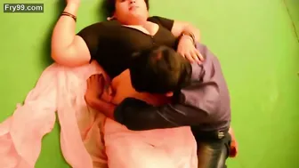 Chubby Busty Aunty Seducing Young Boy Into Fucking Her Good