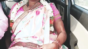 Horny Milf Fucking Her Man Inside The Car Wearing Saree