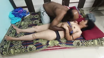 Desi Milf Getting Fucked Hard While Wearing Her Blue Saree
