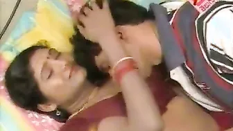 Busty Neighbor Flashing Her Huge Nipples In Tight Blouse